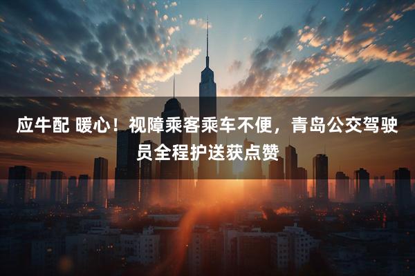 应牛配 暖心！视障乘客乘车不便，青岛公交驾驶员全程护送获点赞