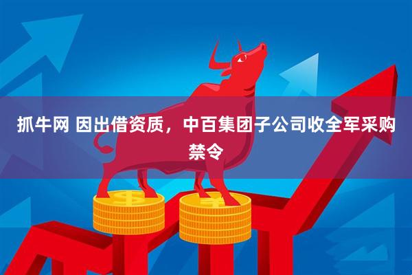 抓牛网 因出借资质，中百集团子公司收全军采购禁令