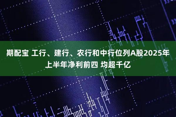 期配宝 工行、建行、农行和中行位列A股2025年上半年净利前四 均超千亿