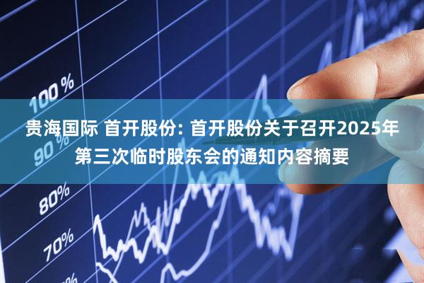 贵海国际 首开股份: 首开股份关于召开2025年第三次临时股东会的通知内容摘要