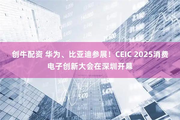 创牛配资 华为、比亚迪参展！CEIC 2025消费电子创新大会在深圳开幕
