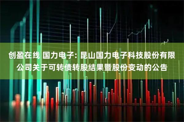 创盈在线 国力电子: 昆山国力电子科技股份有限公司关于可转债转股结果暨股份变动的公告