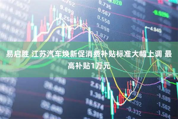 易启胜 江苏汽车焕新促消费补贴标准大幅上调 最高补贴1万元